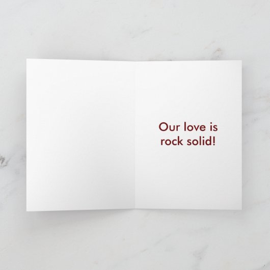 ロックバ無地のンタインのカード シーズンカード (内部)