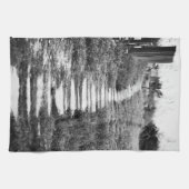 ロックパスB/Wの丘を上る キッチンタオル (横)