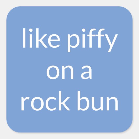 ロックパンの上のピッフィーのようにエクスプレッションスーツケーおもしろいス スクエアシール (正面)