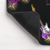 ロックパーソナライズされたスター音楽バックグラウンドマウスパッド マウスパッド (コーナー)