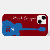 ロックパーソナライズされたミュージックギタリスト Case-Mate iPhoneケース (裏面 (横))