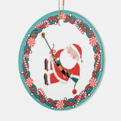 ロックパーソナライズされた登山ホリデーギフト セラミックオーナメント (左)