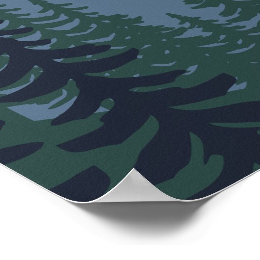 ロックパーソナライズされた登山誕生日パーティーへようこそ ポスター (角)