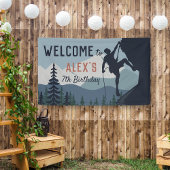 ロックパーソナライズされた登山誕生日パーティーへようこそ 横断幕