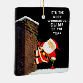 ロックパーソナライズされた登山贈与 セラミックオーナメント (右)