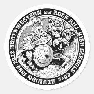 ロックヒル&ノースウエスタンハイ懇親会ステッカー ラウンドシール