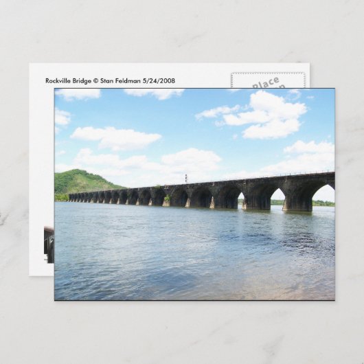 ロックビルストーンメーソンリーアーチレイルウェイブリッジ ポストカード (正面/裏面)