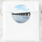 ロックビルストーンメーソンリーアーチ鉄道橋 ラウンドシール (バッグ)