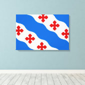 ロックビル国旗（メリーランド市） キャンバスプリント (インサイチュ (ウッドフロア))