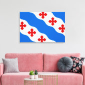 ロックビル国旗（メリーランド市） キャンバスプリント (インサイチュ (リビング))