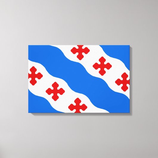 ロックビル国旗（メリーランド市） キャンバスプリント (正面)