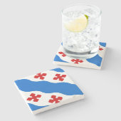 ロックビル国旗（メリーランド市） ストーンコースター (横)