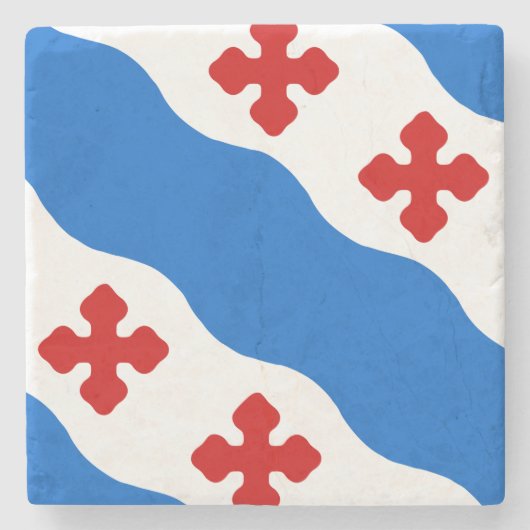 ロックビル国旗（メリーランド市） ストーンコースター (正面)