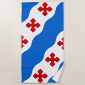 ロックビル国旗（メリーランド市） ビーチタオル (正面)