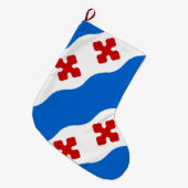 ロックビル国旗(メリーランド市) ラージクリスマスストッキング (正面 (吊り時))