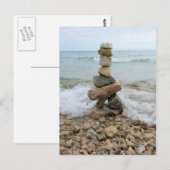 ロックピラーモニュメント – ミシガン州マッキナック島 ポストカード (正面/裏面)