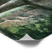 ロックフェイスの巨大な岩石段の昇順の表示 ポスター (角)