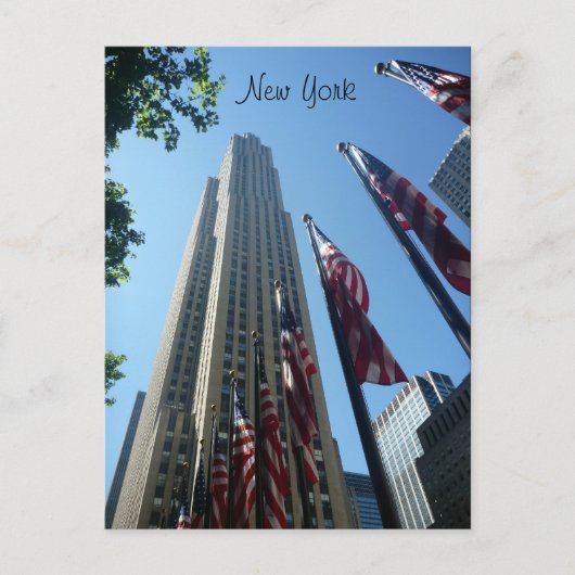 ロックフェラーのフラグ ポストカード (正面)