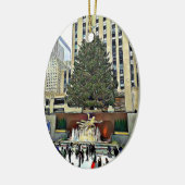 ロックフェラーの中心のクリスマスツリーのオーナメント セラミックオーナメント (左)
