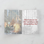 ロックフェラーの中心のクリスマスツリーの挨拶状 シーズンカード (内部)