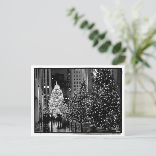 ロックフェラーの中心のクリスマスツリーの郵便はがき シーズンポストカード (スタンド正面)