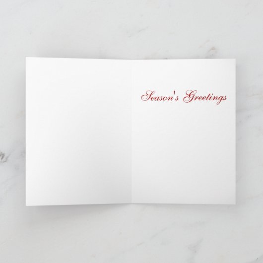 ロックフェラーの中心のスケートリンク及び木の休日カード シーズンカード (内部)