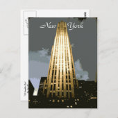 ロックフェラーの広場の郵便はがき ポストカード (正面/裏面)