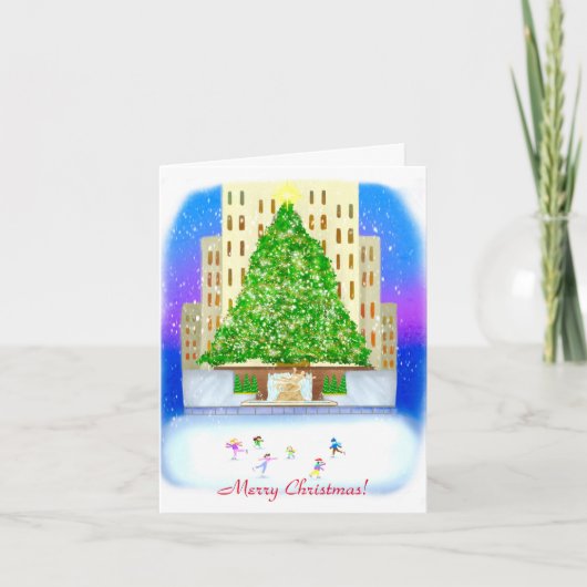 ロックフェラーセンターでのアイススケート シーズンカード (正面)