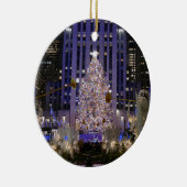 ロックフェラーセンターの天使&クリスマスツリー –  セラミックオーナメント (右)
