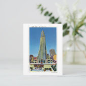 ロックフェラーセンターのRCAビル外観 ポストカード (スタンド正面)