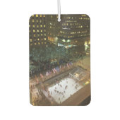 ロックフェラーセンターアイススケートで滑るクリスマスツリーNYC カーエアーフレッシュナー (正面)