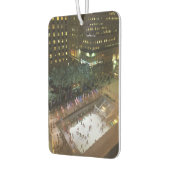 ロックフェラーセンターアイススケートで滑るクリスマスツリーNYC カーエアーフレッシュナー (左)