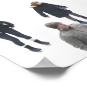 ロックフェラーセンターアイススケートで滑るリンクNYC写真 ポスター (角)