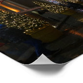 ロックフェラーセンタークリスマスツリーの反射 ポスター (角)