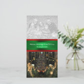 ロックフェラーセンタークリスマスツリー、あなたの写真 シーズンカード (スタンド正面)