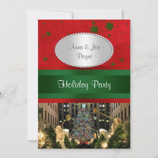 ロックフェラーセンタークリスマスツリー、レッドグレンスターP 招待状 (正面)