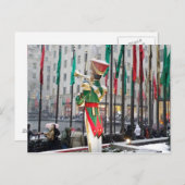 ロックフェラーセンタークリスマス シーズンポストカード (正面/裏面)