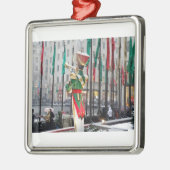 ロックフェラーセンタークリスマス メタルオーナメント (左)