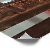 ロックフェラーセンターニューヨークNYレッドクリスマスボール ポスター (角)