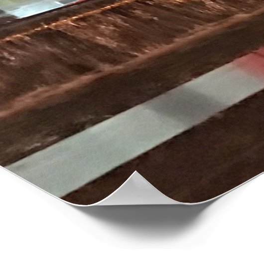 ロックフェラーセンターニューヨークNYレッドクリスマスボール ポスター (角)