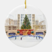 ロックフェラーセンタープラザクリスマスツリーオーナメント セラミックオーナメント (裏面)