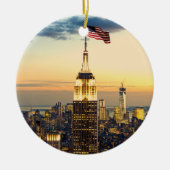 ロックフェラーセンターマンハッタンニューヨークシティ セラミックオーナメント (正面)