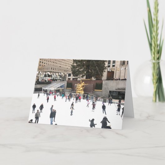 ロックフェラーセンターメリークリスマスアイスリンクNYC シーズンカード (正面)