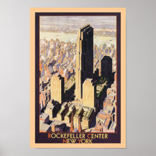 ロックフェラー中心のニューヨーク ポスター