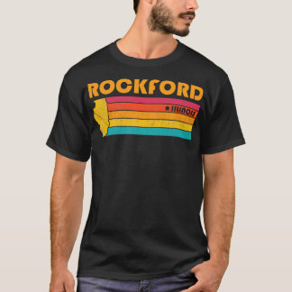 ロックフォードイリノイヴィンテージ動揺して土産 Tシャツ