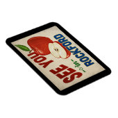 ロックフォードイリノイApple – ヴィンテージ旅行 マグネット (右側)