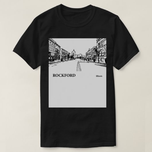 ロックフォードイリノイTシャツ2 Tシャツ (デザイン正面)