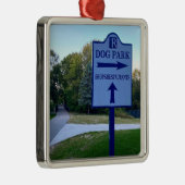 ロックフォードミシガンドッグパークサイン メタルオーナメント (右)