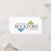 ロックフォード国旗（イリノイ州） カード (正面/裏面インサイチュ)