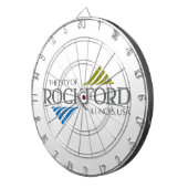 ロックフォード国旗(イリノイ州) ダーツボード (正面右)